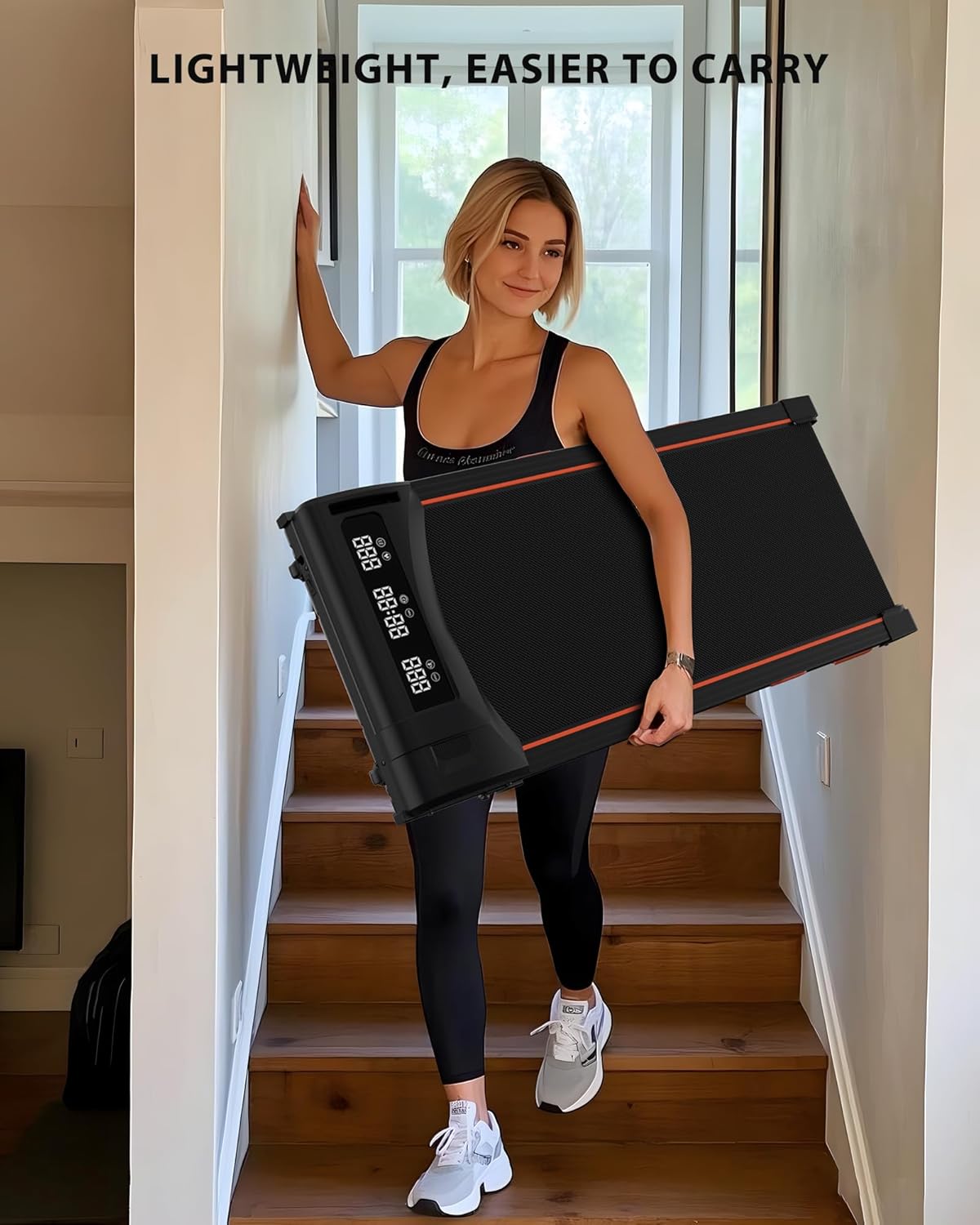 340lb Capacity Walking Pad Treadmill with 12% Incline, Big LED Display Under Desk Treadmill Support Full Manual/3-Preset Countdown/App Mode, Portable Treadmills for Small Spaces - Image 6