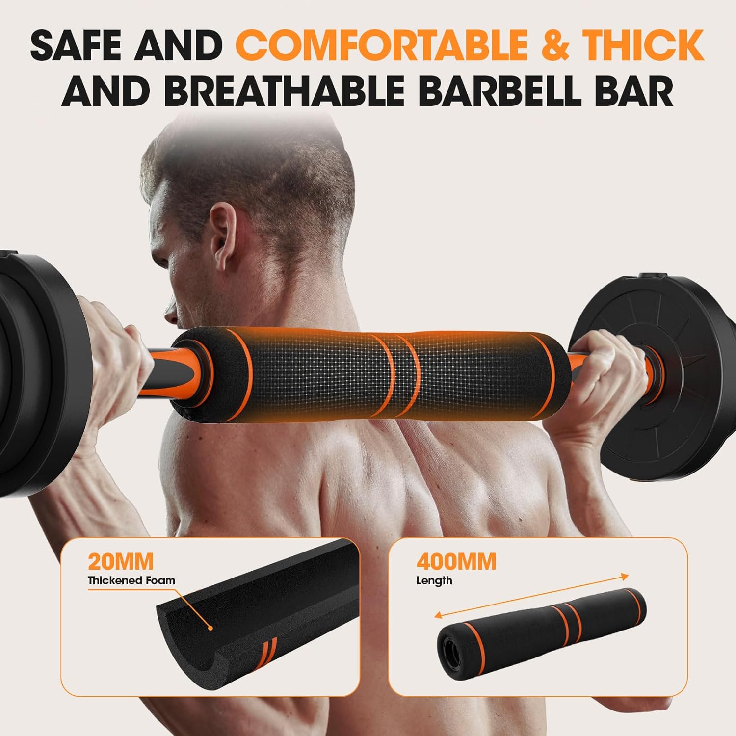 Adjustable Dumbbell Set 20LBS/50LBS/70LBS/90LBS Free Weights Dumbbells,4 in1 Weight Set,Dumbbell, Barbell, Kettlebell, Push-up, Home Gym Fitness Workout Equipment for Men Women - Image 6