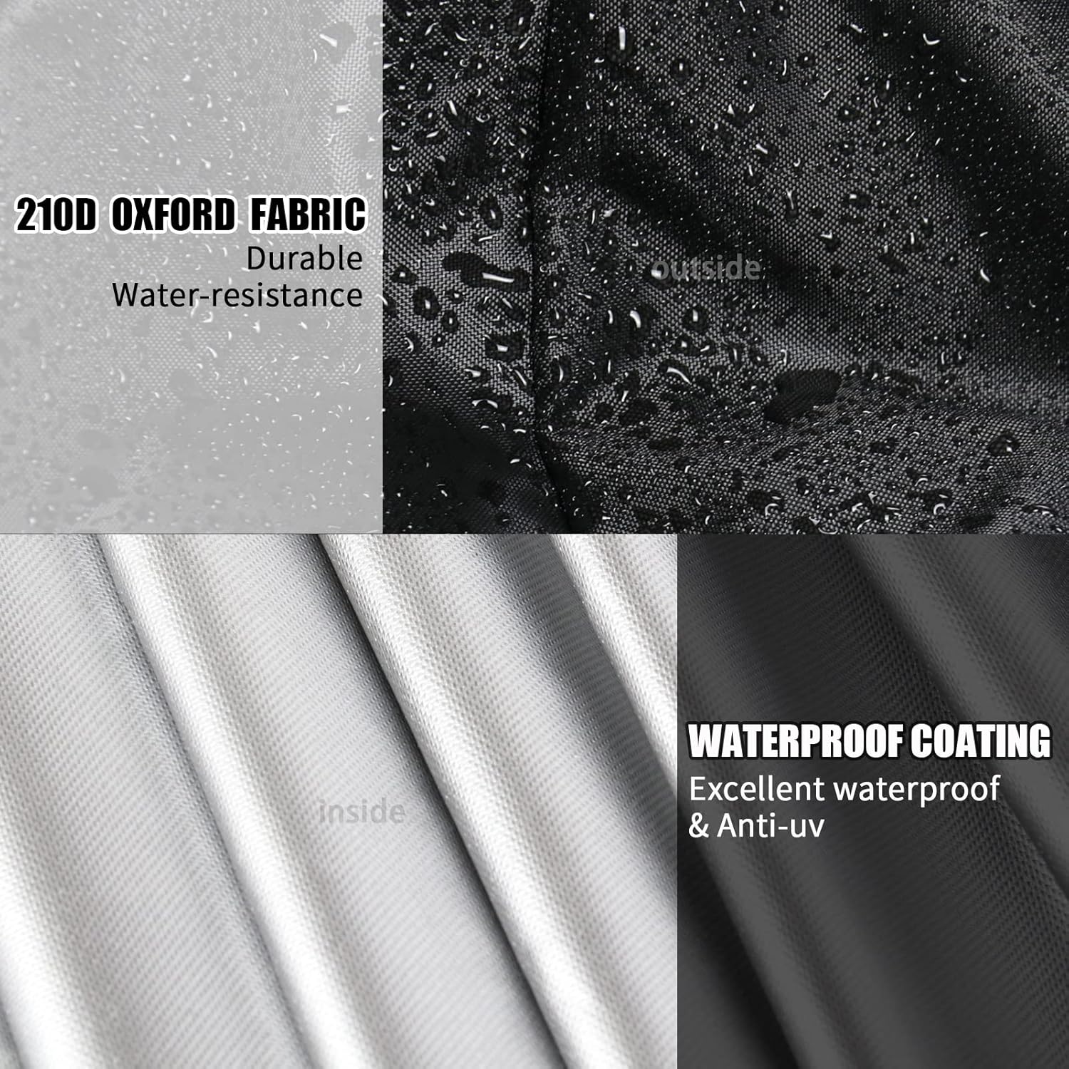 Rowing Machine Cover, Rower Outdoor Cover for Concept 2 Rowing Machine Waterproof Row Machine Cover for Hydrow Rowing Machine, Dustproof Fitness Equipment Protective Cover - Image 5