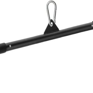 SERTT 39.37 Inch LAT Pulldown Bar Attachment for Pulley Cable Machine, Curl Tricep Press Down Bar with Rubber Handle, LAT Pull Down Bar Accessories for Gym, Strength Workout, Muscle Building