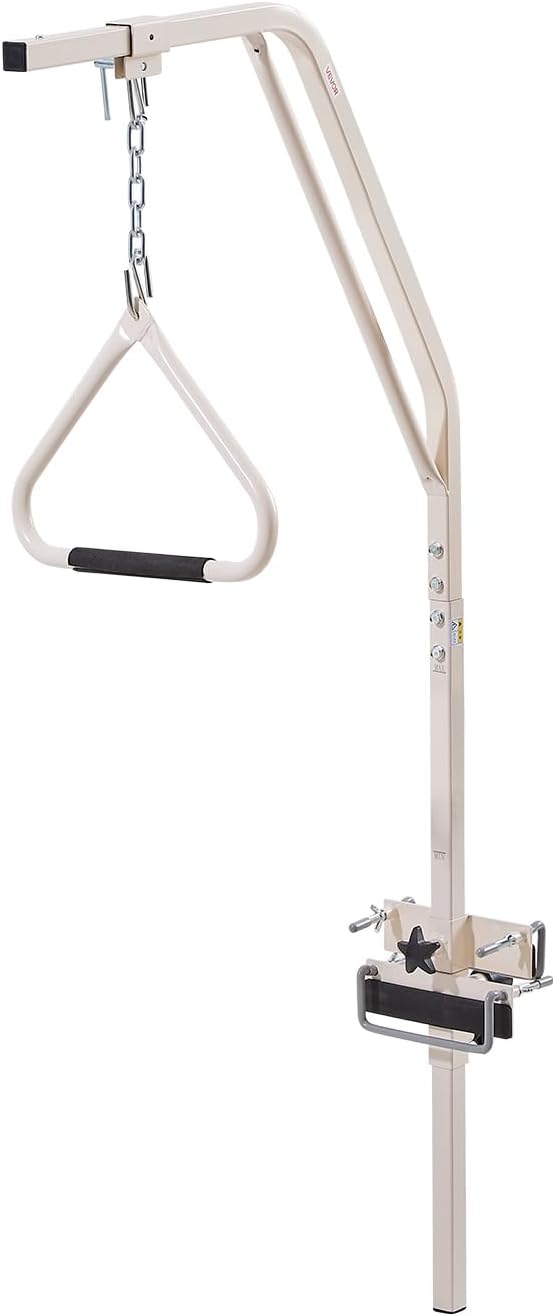 VEVOR Trapeze Bar for Bed Mobility, Medical Bed Trapeze with Clamps & Metal Chain, 250LBS Weight Capacity Beds Pull Up Assist for Elderly & Disabled, Ideal for Home Care, Hospitals, Nursing Homes - Image 9