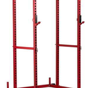 Titan Fitness T-2 Series Short Power Rack, Skinny Pull Up Bar, Pin and Pipe Safeties, Standard J-Hooks, for Home Garage Gym Weightlifting and Strength Training