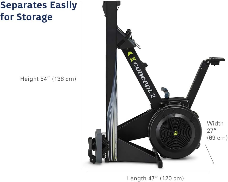 Concept2 RowErg Indoor Rowing Machine with Tall Legs - PM5 Monitor, Device Holder, Adjustable Air Resistance, Easy Storage - Image 7