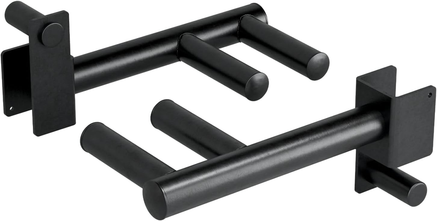 Yes4All Power Rack J-Hooks & Attachments – Heavy Duty Barbell Holders Compatible with 2x2 & 3x3 Power Racks for Home Gym