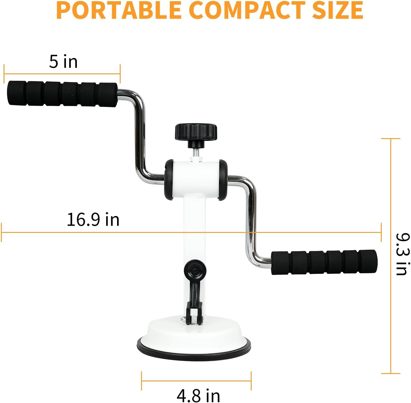 Arm Bike for Physical Exercise, Home Fitness Equipment for Seniors, Compact Arm Exerciser with Strong Suction & Adjustable Resistance for Dormitory and Renting House - Image 6