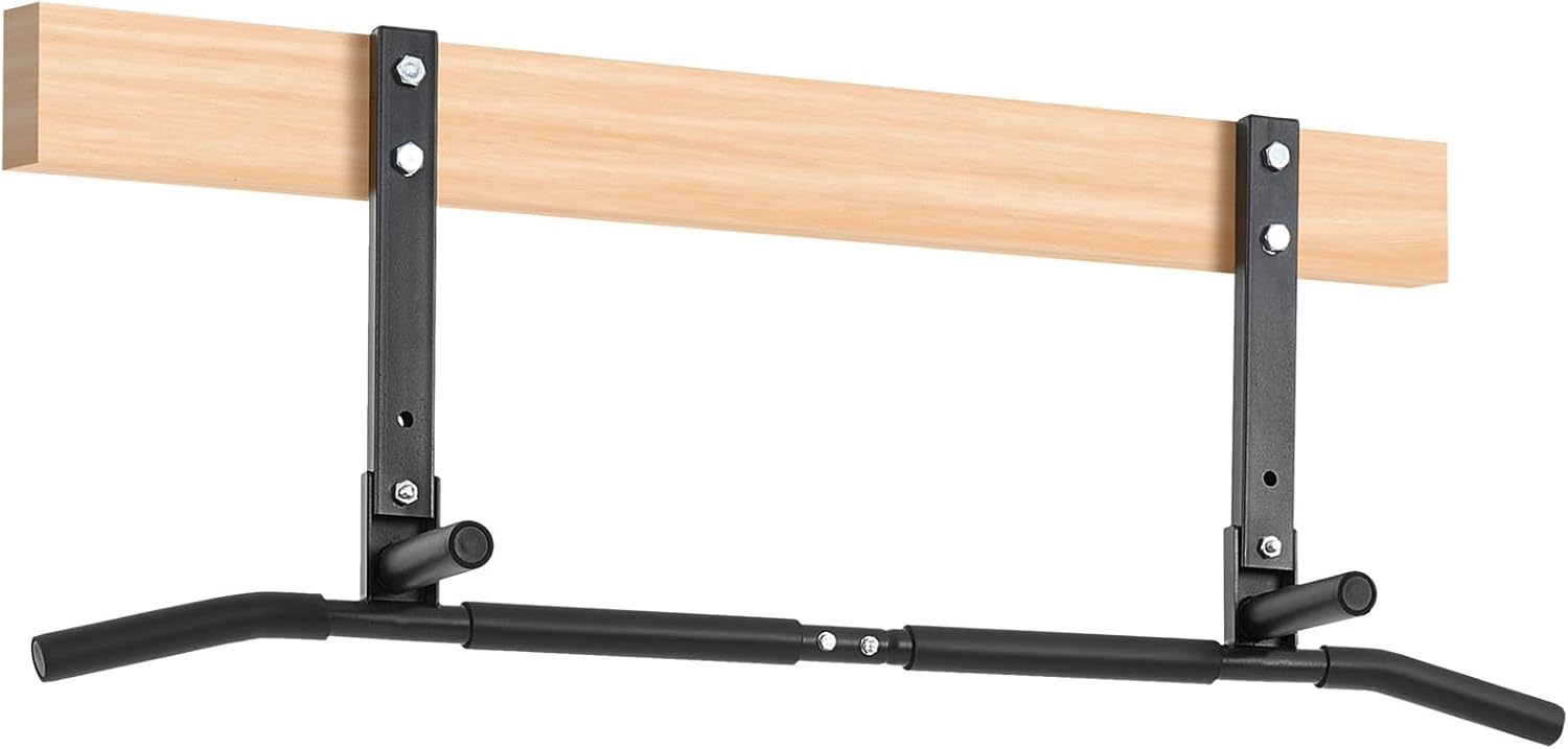 VEVOR Joist Mount Pull Up Bar, Ceiling Mounted Chin Up Bar for Home Gym, Multi-Grip Pull Ups, 42 in Width Multifunctional Training Station, Heavy Duty Steel Upper Body Workout Bars, 440 lbs Capacity - Image 9