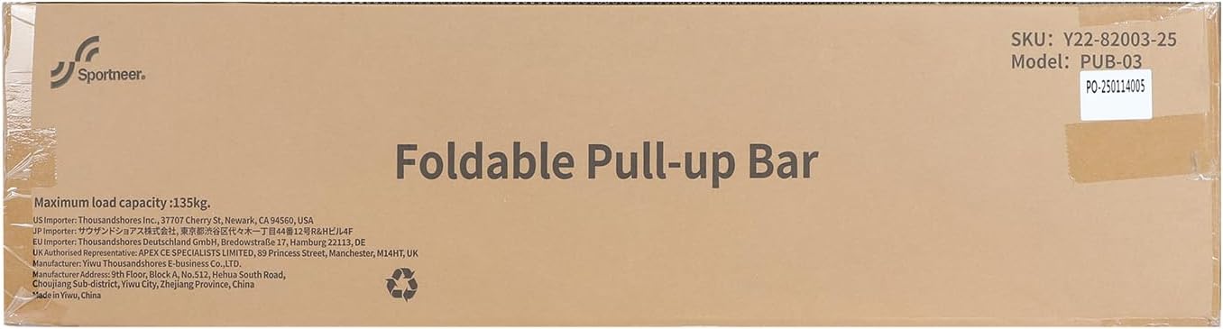 2025 Upgrade Pull up Bar for Doorway with Folding Handle, Door Pull up Bar Door Frame Multi-Grip Upper Body Trainer, 440lb Capacity, Indoor Fitness for Home Gym Strength Training - Image 11