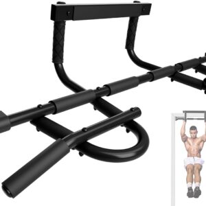 Yes4All Heavy Duty Doorway Pull-Up Bar – Multi-Grip, Solid Bar Construction