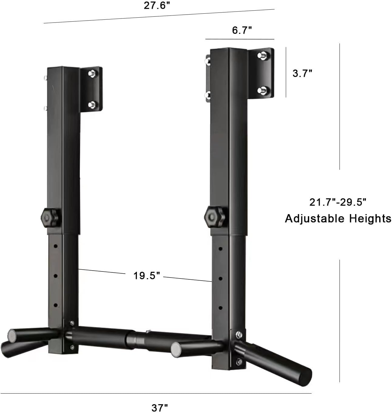 Wall Mount Pull Up Bar, Joist Mount Pull Up Bar, Beam and Rafter Mounted Chin Up Bar for Home Gym With Wood Mount and Wall Mount Screws - Image 7