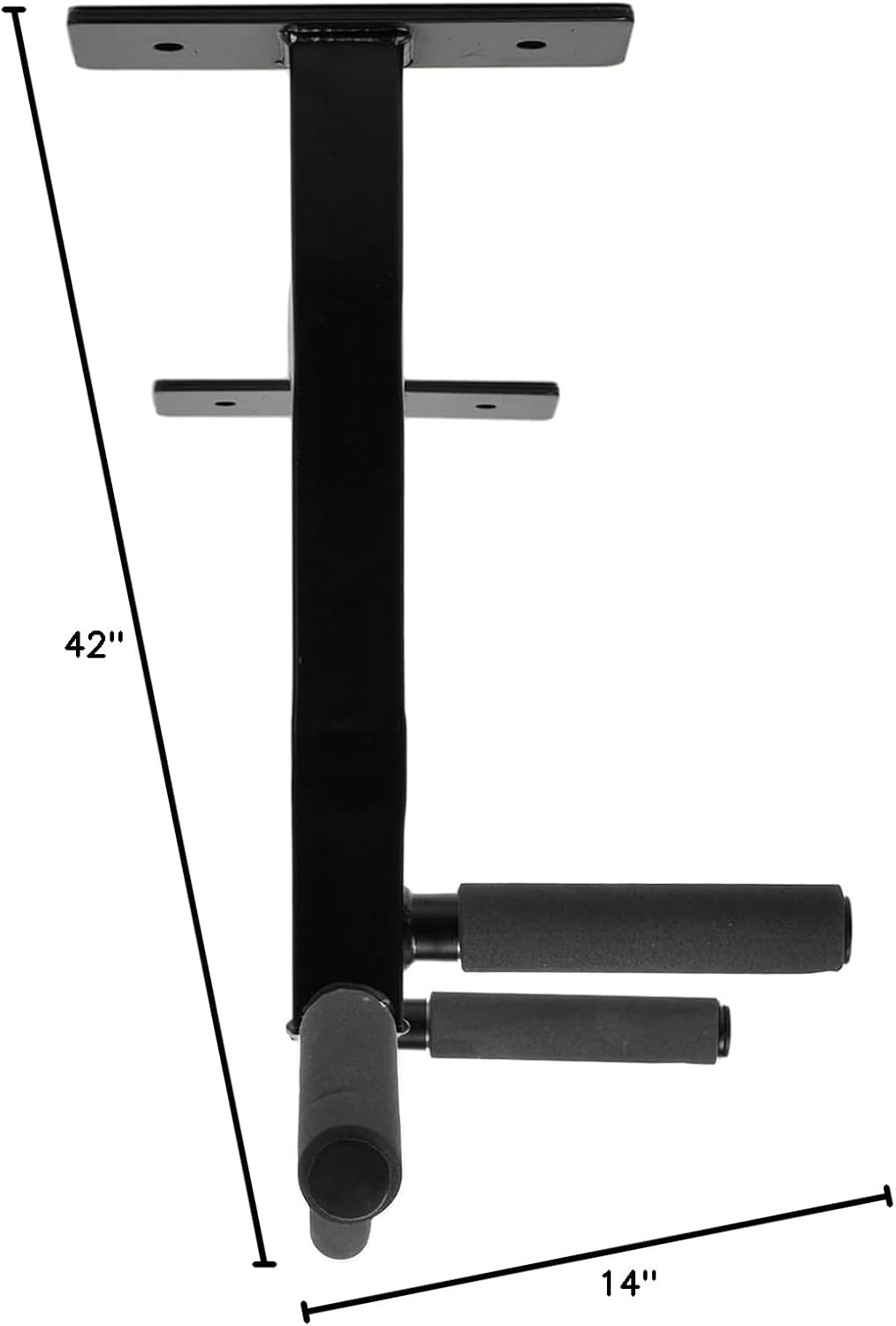 Ceiling Mount Pull Up Bar with Reversible Risers for 16 and 24 Inch Joists with Optimum Grip Spacing by Ultimate Body Press - Image 6