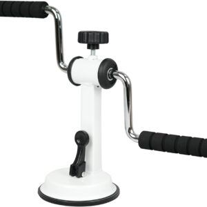 Arm Bike for Physical Exercise, Home Fitness Equipment for Seniors, Compact Arm Exerciser with Strong Suction & Adjustable Resistance for Dormitory and Renting House