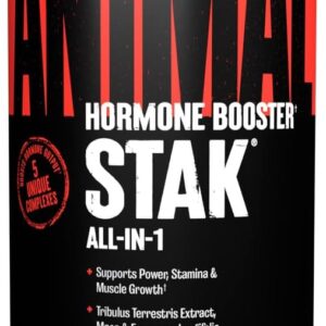 Animal Stak – Complete Natural Hormone Booster Supplement with Tribulus – Natural Testosterone Booster for Athletes – Contains Estrogen Blockers – 1 Month Cycle