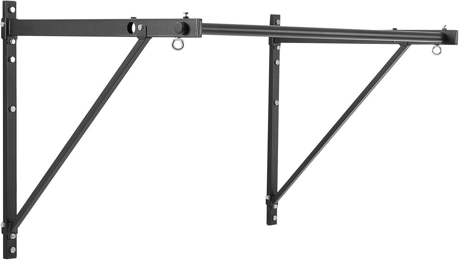 VEVOR Pull Up Bar, 50 in Width Wall Mounted Pull Ups, Adjustable Depth 22" or 30" from Wall, Heavy Duty Steel Upper Body Workout Bars, 440 lbs Weight Capacity Chin Up Training Station, for Home Gym - Image 9