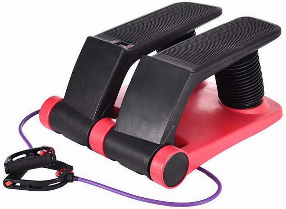 Stepper Climber Fitness Machine, Air Stair Climber Stepper Machine, Cardio Training Step Climber Machine Adjustable Fitness Exercise Machine Resistance Bands, Comfortable Foot Pedals - Image 4