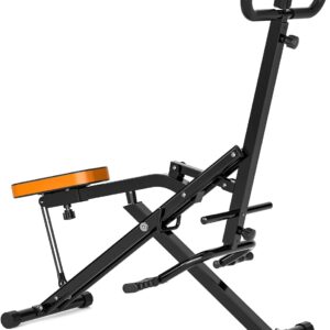 Magnetic Rowing Machine for Home Adjustable 8-Speed Booster Burn Fat & Sculpt Muscles Supports Up to 265 LBS Phone/Tablet-Ready Design