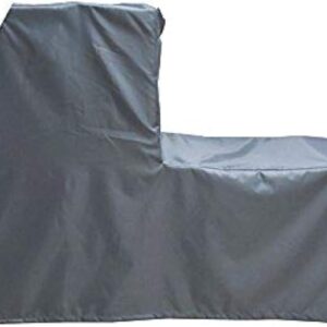 Mini Lustrous Elliptical Trainer Machine Cover, Dust-proof Water-Resistant Fitness Equipment Cover for Indoor Outdoor Use, 71″L x 31″ W x 70″H (Gray)