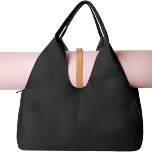 Yoga Mat Bag, Women Workout Gag Oxford Cloth Sport Yoga Gym Bag with Shoes Compartment & Wet Dry Storage Pockets, Yoga Mat Carrier Bag