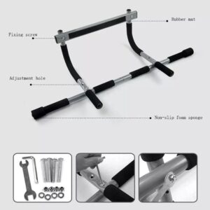 Upgrade Pull Up Bar for Doorway – Max Capacity 330 lbs, Portable Upper Body Workout Bar for Strength Training