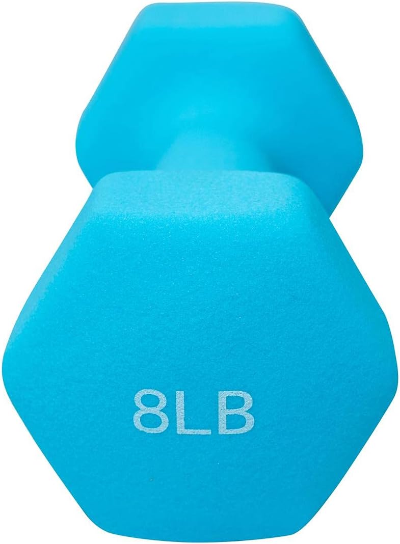 FUXION Neoprene Dumbbell Hand Weights, Sets of 2 Hexagon Non-Slip Weights for Home Gym Yoga Pilates Workout - Image 4