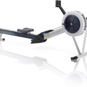 Concept2 RowErg Model D Indoor Rowing Machine with PM5 Monitor, Device Holder, Adjustable Air Resistance, Easy Storage (Gray)