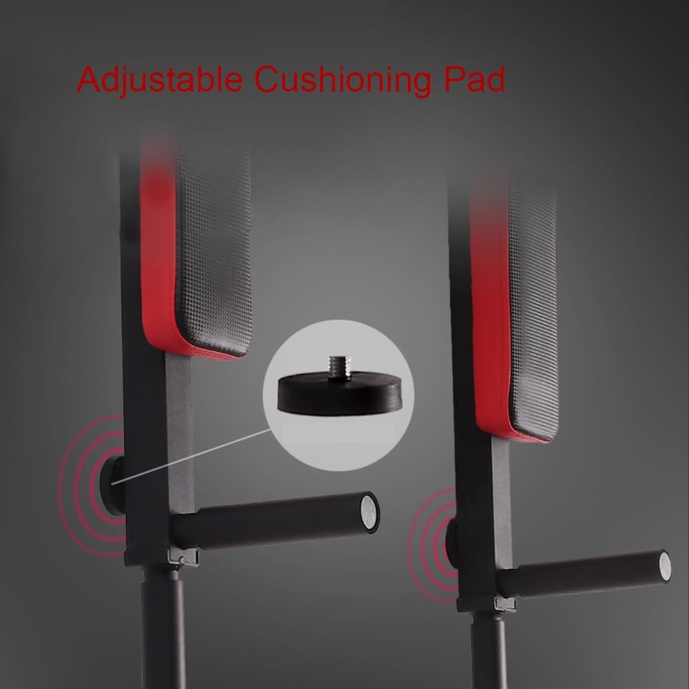 Multifunctional Wall Mounted Pull Up Bar, Heavy Duty Steel Chin Up Bar,Dip Station for Indoor Workout - Image 5