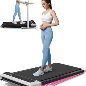 Walking Pad Treadmill with Incline,Under Desk Treadmill with Incline 2 in 1 for Walking and Jogging,2.5HP Compact Incline Walking Pad for Home Office with Remote Control