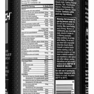 MuscleTech Platinum Multivitamins for Men & Women – Multi-Vitamin Supplement for Immune Support – 18 Vitamins & Minerals, Vitamin A C D E B6 B12 – Daily Workout Supplements for Men – 90 Capsules