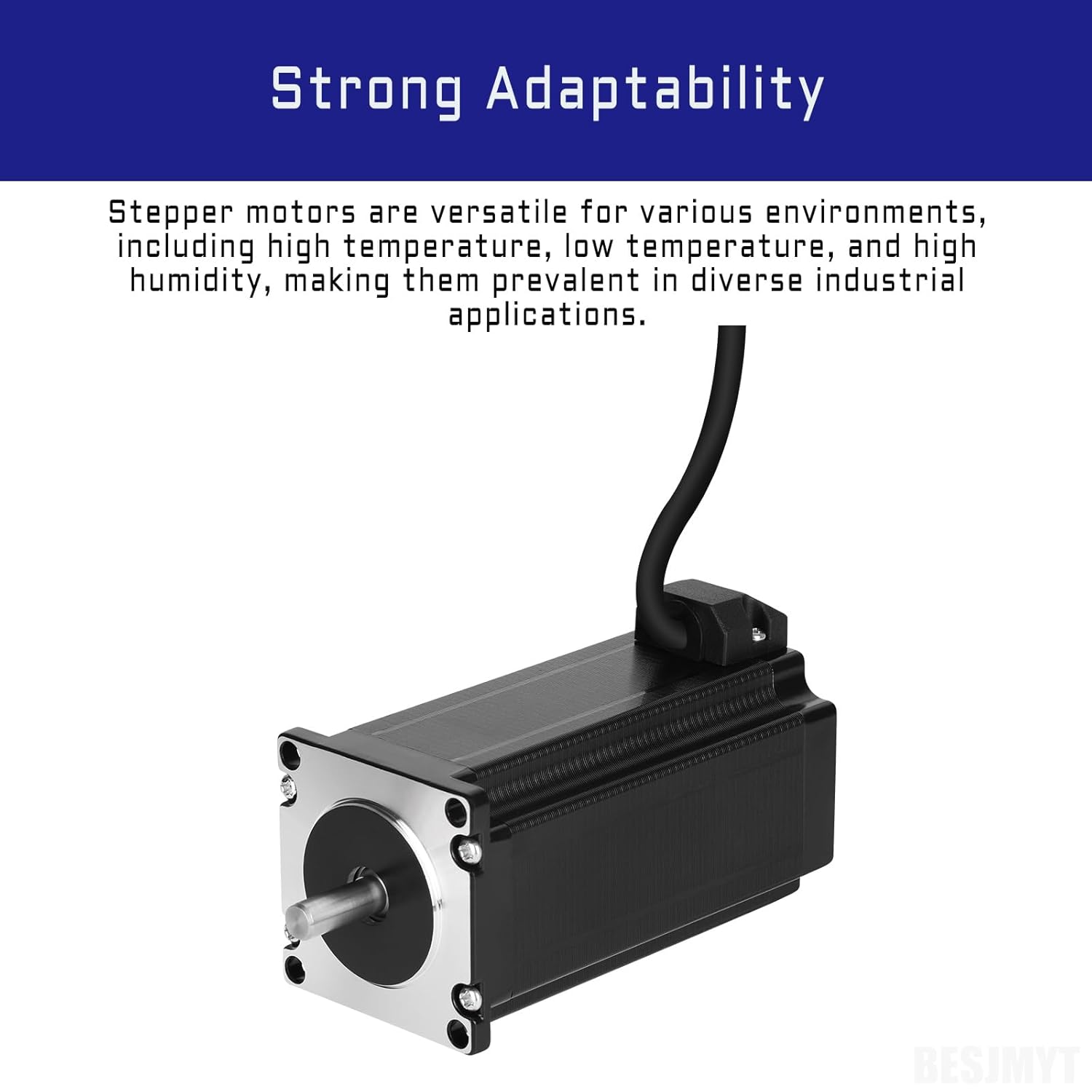 3PCS Nema 23 Stepper Motor 3300mNm(467.31oz.in) Bipolar 4.2A High Torque 110MMx57 Motors for 3D Printer CNC Milling Engraving Machine Laser Engraving 1.8 Deg 2 Phase 4 Lead Step Motor - Image 4