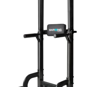 BARWING Pull Up Bar Station, Power Tower, Dip Station with 3D Backrest, Multi-Function Strength Training Stand Rack, Adjustable Height Dip Bar for Home Gym Workout Stand Fitness Exercise Equipment