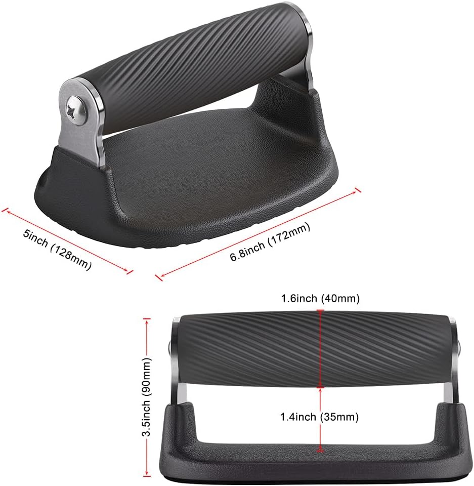 BeneLabel Push Up Bars, Pushup Stands, Anti-Slip Soft Plastic Push Up Handles, Bottom Anti-Slip Pad, Stainless Steel Support Frame, Strength Training Equipment, Perfect for Floor Workout Exercise - Image 7