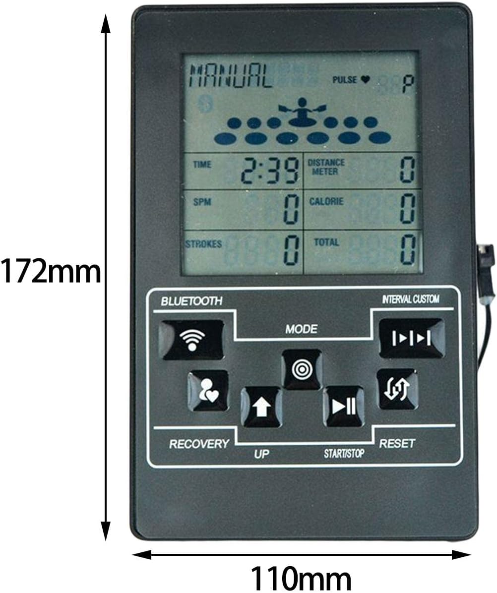 Home Rowing Machine Monitor Adjustable Durable Odometer Automatic Replacement Parts Speedometer Counter for Home Fitness Riding Bike Device - Image 7