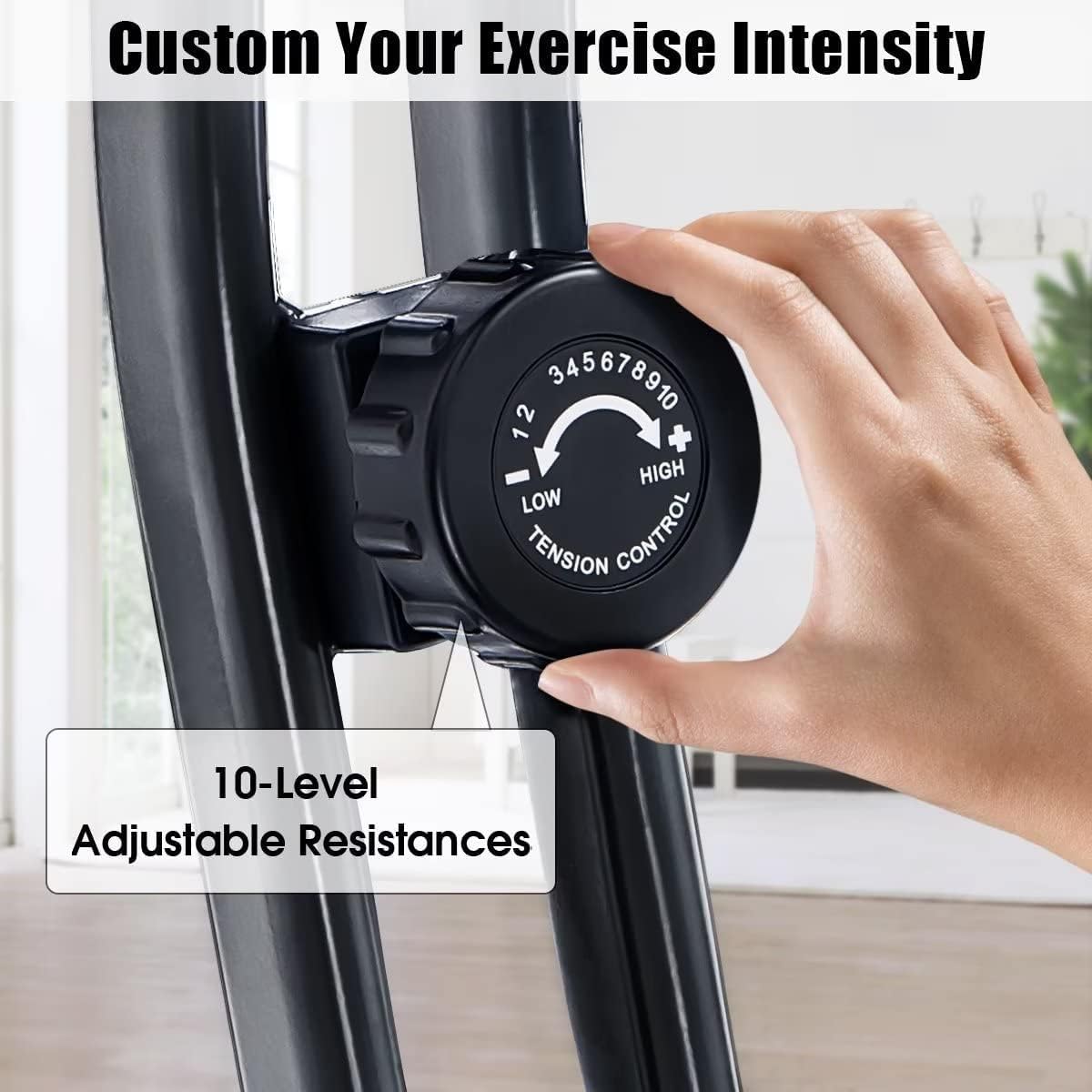 Merax Workout Bike For Home - 2 In 1 Recumbent Exercise Bike and Upright Indoor Cycling Bike Positions, 16 Level Magnetic Resistance Exercise Bike, Foldable Stationary Bike Machine, Fitness Bike - Image 6