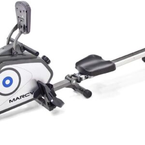 Marcy Compact 8-Level Adjustable Magnetic Resistance Rowing Machine with Transport Wheels