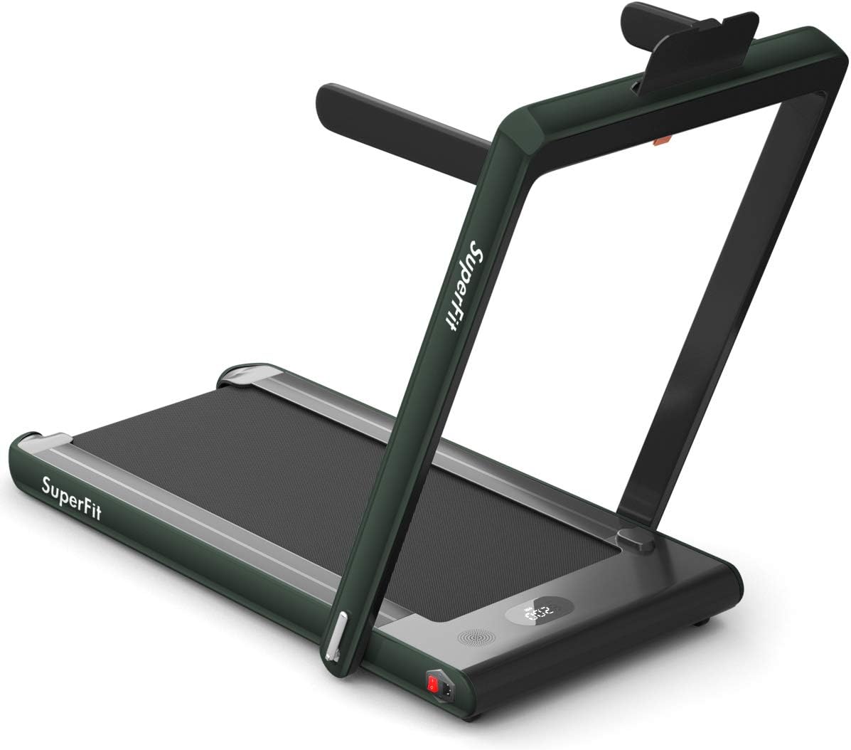 GYMAX Walking Pad, 2.25HP Dual Display Foldable Treadmill for Home with Remote/Smart App Control, Portable Compact Treadmill for Office Under Desk, Folding Running Machine for Small Spaces - Image 9