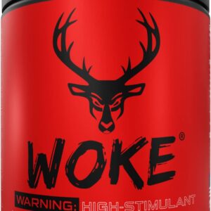 Bucked Up – Woke – HIGH STIM Pre Workout – Best Tasting – Focus Nootropic, Pump, Strength and Growth, 30 Servings (Grape)