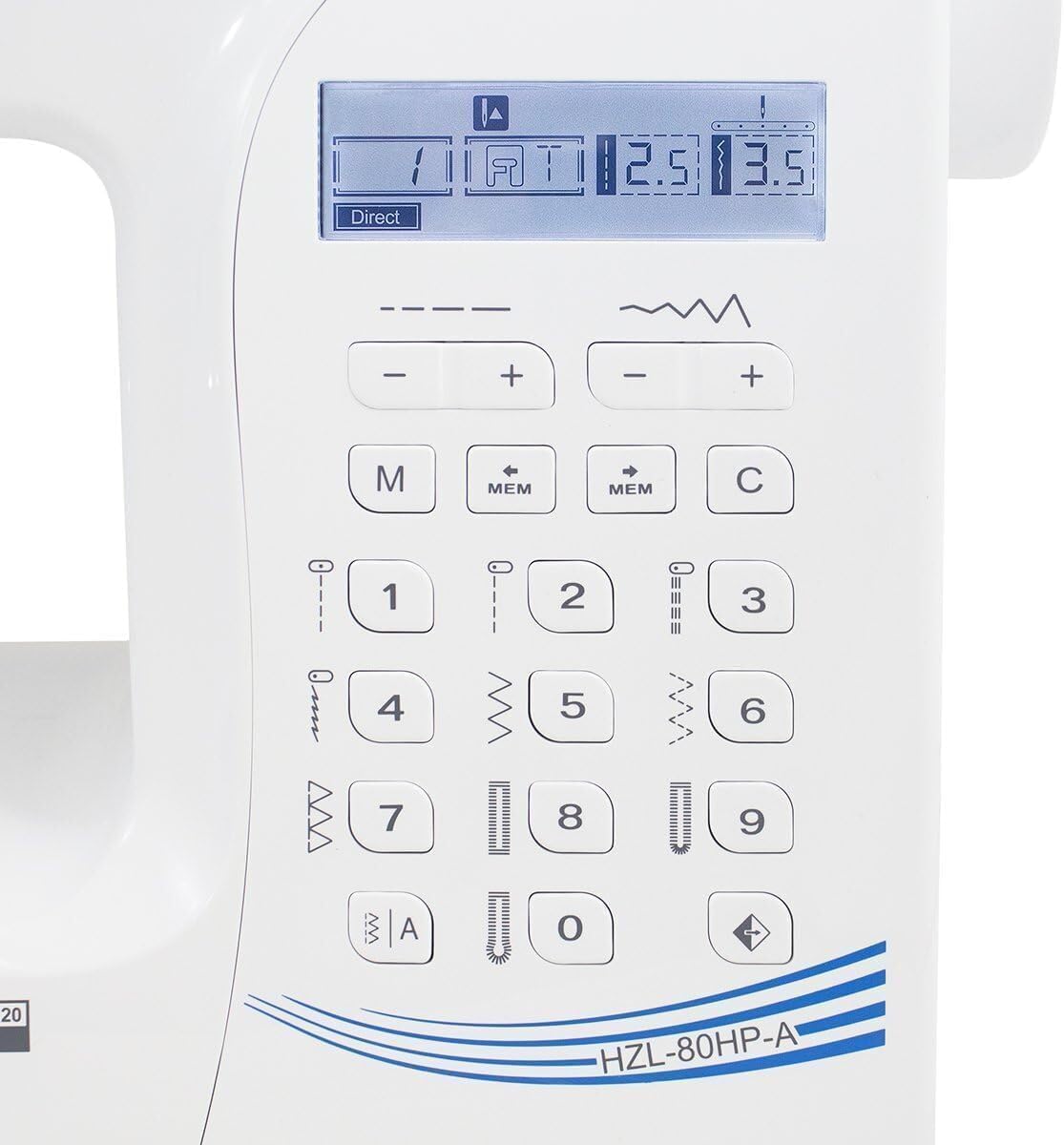 Juki HZL-80HP Sewing Machine with Automatic Needle Threader and Automatic One Step Buttonholing, Comes with a Hard-Shell Carrying Case - Image 3