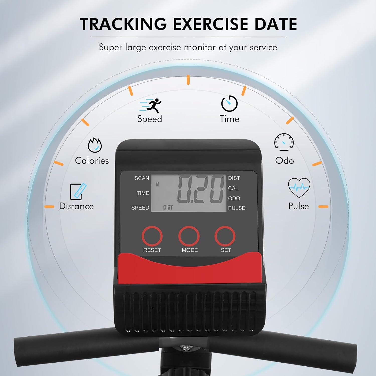 Recumbent Exercise Bike for Home Magnetic Stationary Bike for Adult Seniors, Workout Equipment for Gym, LCD, Heart Rate Handle,Indoor - Image 2