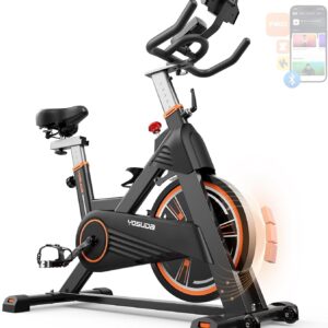 YOSUDA PRO Magnetic Exercise Bike 350 lbs Weight Capacity – Indoor Cycling Bike Stationary with Comfortable Seat Cushion, Silent Belt Drive