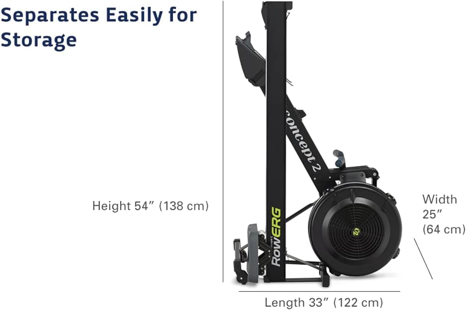 Concept2 RowErg Model D Indoor Rowing Machine - PM5 Monitor, Device Holder, Adjustable Air Resistance, Easy Storage with FitXion Seat Cushion - Image 7