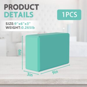 9″x6″x3″ Yoga Blocks, Soft Non-Slip Surface Premium Foam Blocks, Supportive, Lightweight, Odor Resistant, Yoga Accessories for Pilates Meditation General Fitness Stretching Toning