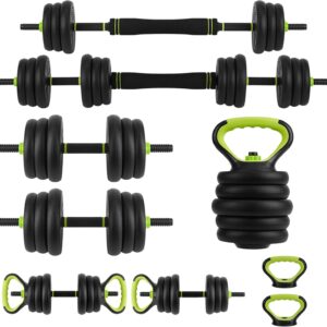 Adjustable Dumbbell Set, Adjustable Weights 30/44 /66/88 LBS Free Weight Set for Home Gym