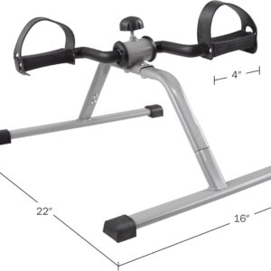 Under Desk Bike Pedal Exerciser with Calorie Tracker and Adjustable Resistance