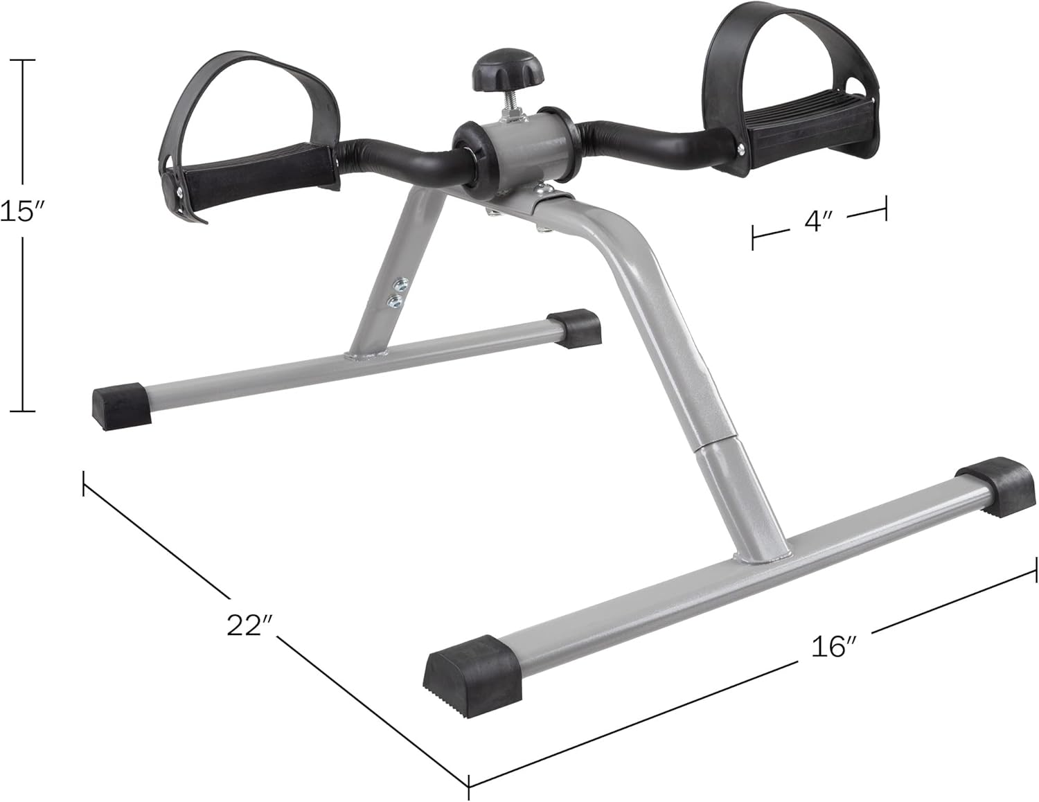 Under Desk Bike Pedal Exerciser with Calorie Tracker and Adjustable Resistance - Image 2