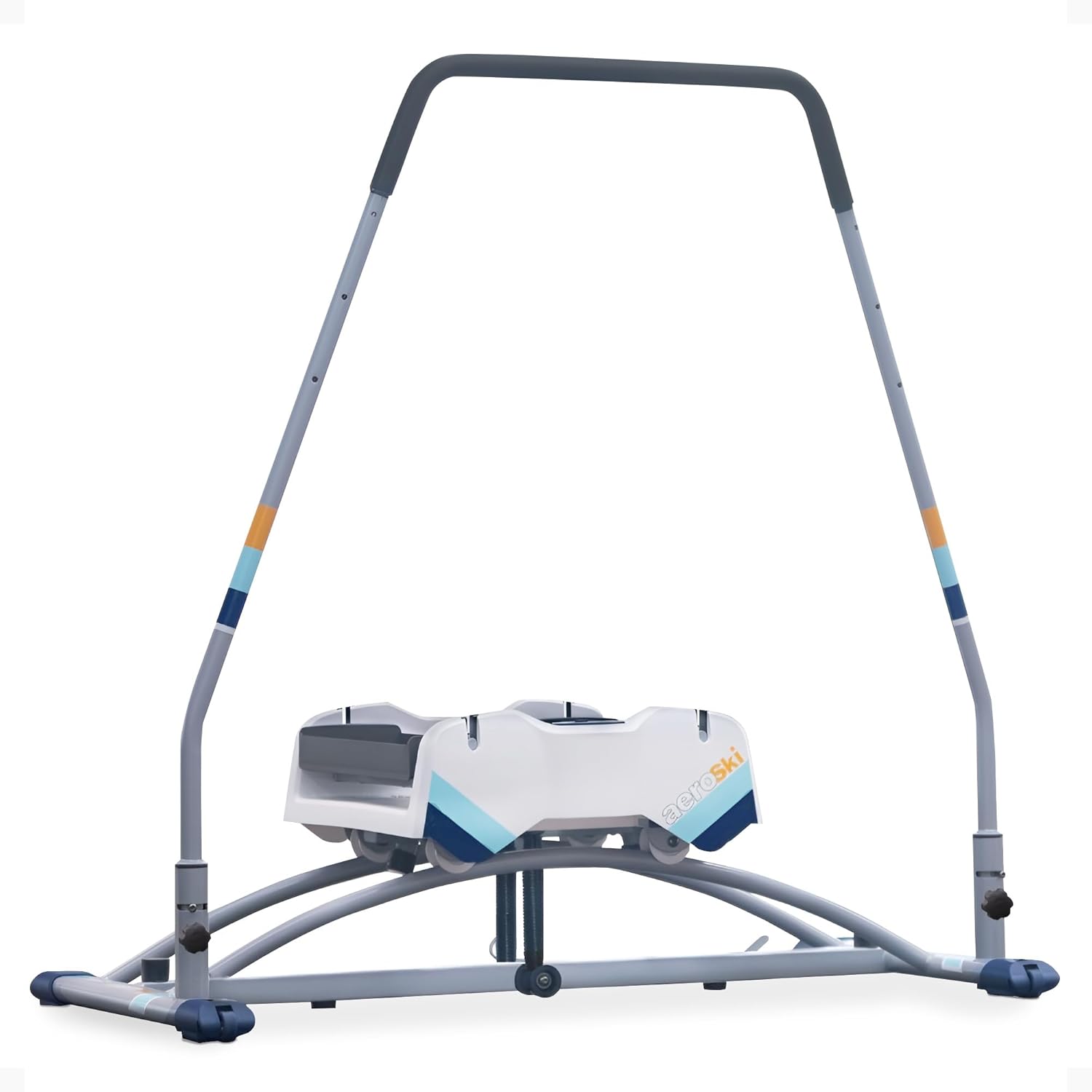 Aeroski Ski Simulator Workout Machine w/ Recoil Spring Resistance, 2 Poles & VR Goggles - Low Impact Elliptical Exercise Equipment for Home and Gym