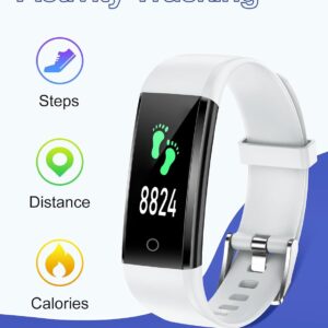 GRV Fitness Tracker Non Bluetooth Fitness Watch No App No Phone Required Waterproof Pedometer Watch with Steps Calories Counter Sleep Tracker for Men Women Parents