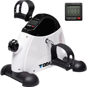 Mini Exercise Bike TODO Pedal Exerciser Foot Peddler Portable Therapy Bicycle with Digital Monitor