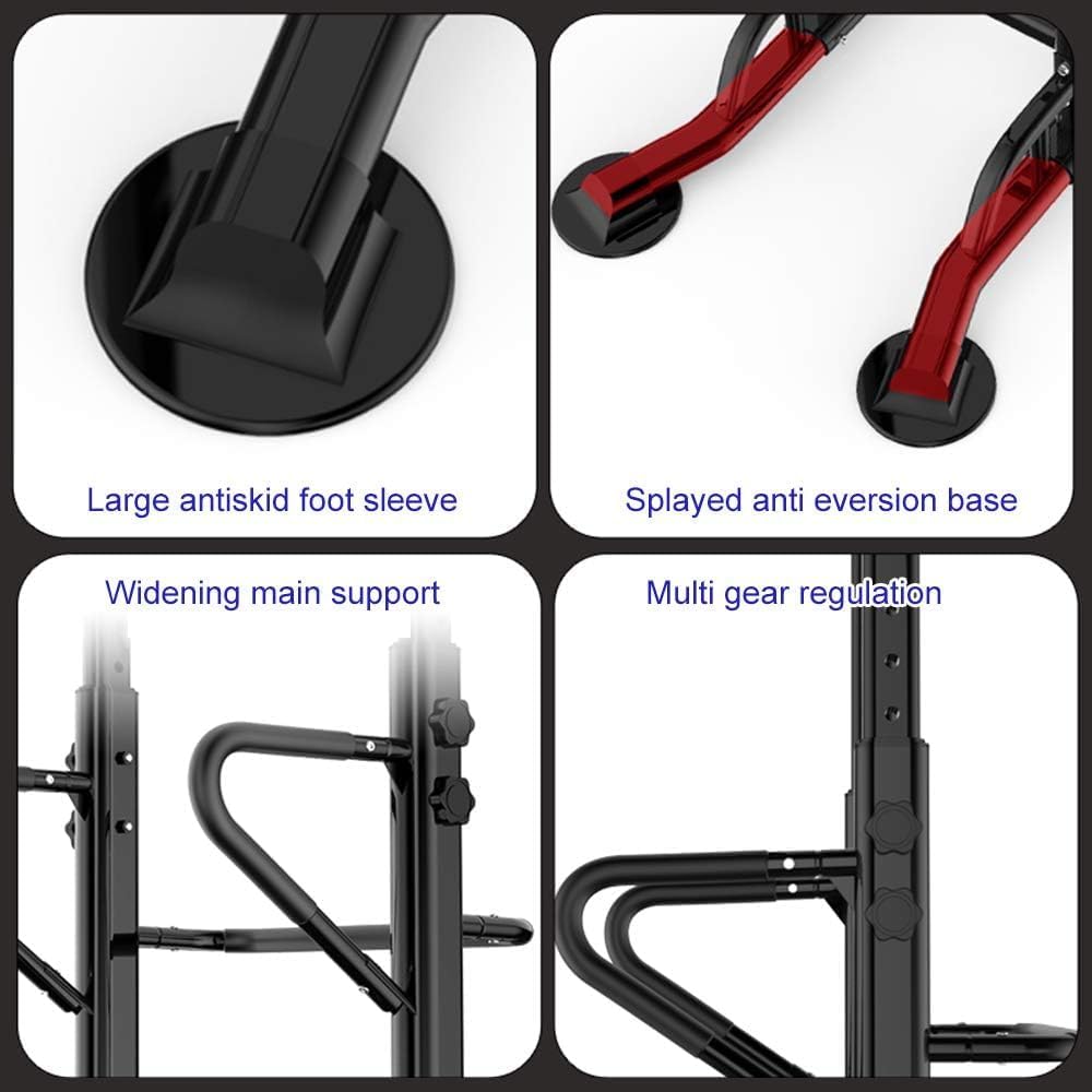 soges Power Tower Adjustable Height Pull Up & Dip Station Multi-Function Home Strength Training Fitness Workout Station - Image 9
