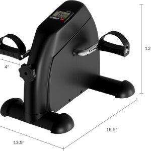 Under Desk Bike and Pedal Exerciser – At-Home Physical Therapy Equipment and Exercise Machine for Arms and Legs with LCD Screen by Wakeman Fitness