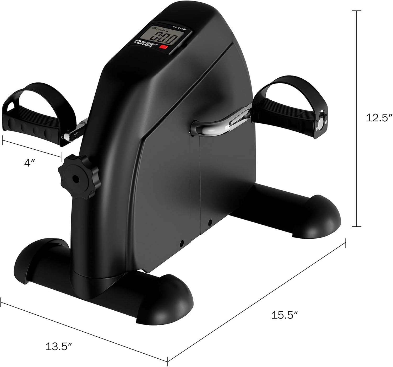 Under Desk Bike and Pedal Exerciser - At-Home Physical Therapy Equipment and Exercise Machine for Arms and Legs with LCD Screen by Wakeman Fitness - Image 2
