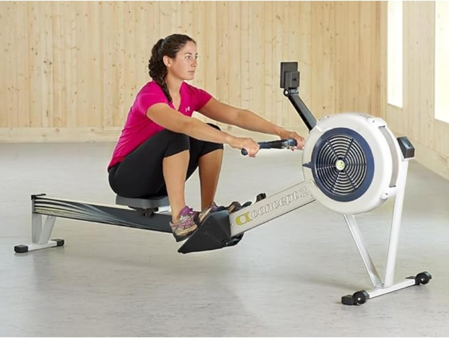 Concept2 RowErg Model D Indoor Rowing Machine with PM5 Monitor, Device Holder, Adjustable Air Resistance, Easy Storage (Gray) - Image 2